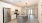 Spacious kitchen with double door fridge and granite kitchen island